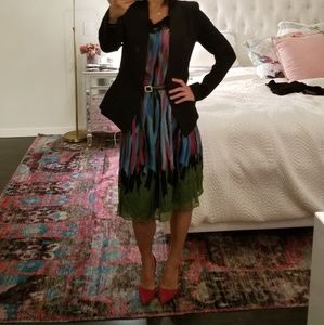 Like New Miu Miu silk dress with jeweled neck